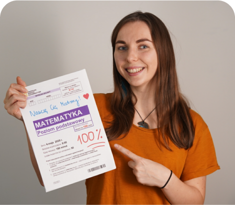 Zdjęcie nauczycielki matematyki z maturą zdaną na 100%
